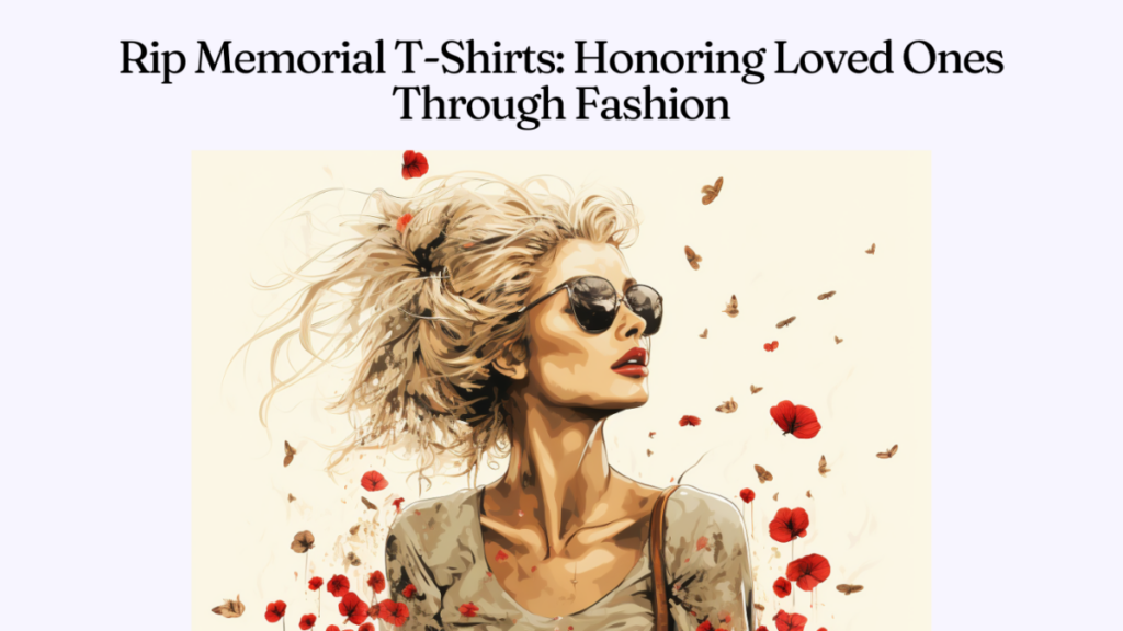 Rip Memorial T-Shirts: Honoring Loved Ones Through Fashion